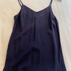Navy Silk Camisole